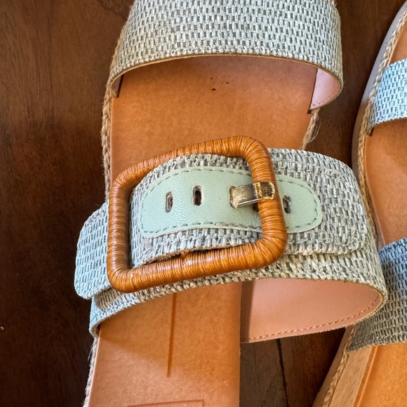 DOLCE VITA Mint Raffia PEIO Sandal • 7.5 - Picture 3 of 8